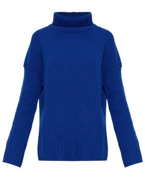 Zadig & Voltaire Woll-Rollkragenpullover 'Bleeza' - Blau