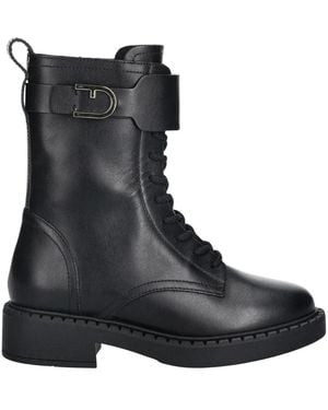 Furla Lace-Up Boots - Noir