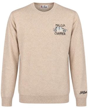MC2 Saint Barth Round-Neck Knitwear - Natural