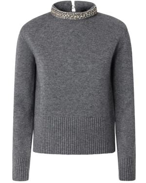 Pinko Round-Neck Knitwear - Grigio