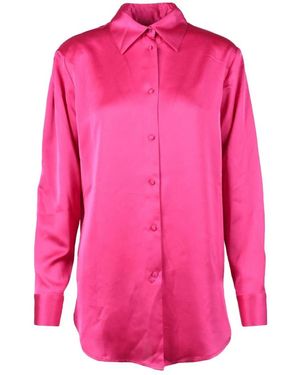 Nineminutes Elegante Blouse Met Polyester En Elastaan - Roze