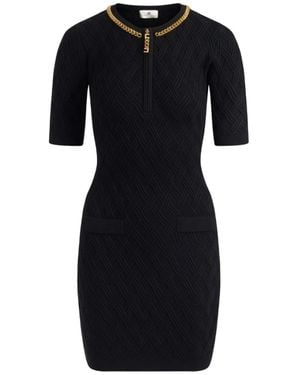 Elisabetta Franchi Short Dresses - Negro