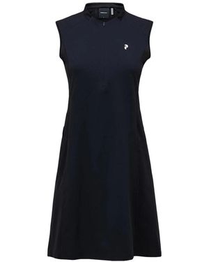 Peak Performance Kleedjes ,Zwart ,Mini Overhemdjurk - Blauw