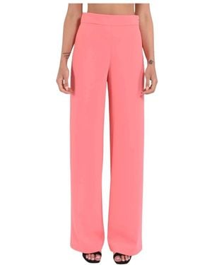 Patrizia Pepe Straight Trousers - Rosa