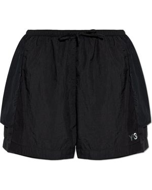 Y-3 Korte Broeken ,Zwart ,Mesh Shorts