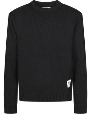 Arte' Round-Neck Knitwear - Noir
