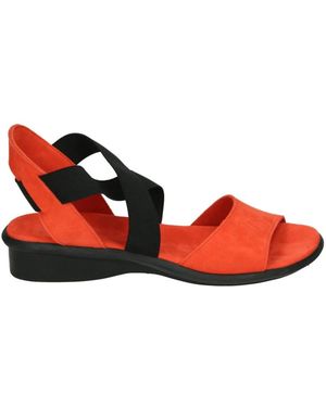 Arche Schoenen ,Oranje ,Leer Satia Sandal - Rood
