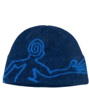 Hiking Patrol Accessoires ,Blauw ,Wol Exploration Mohair Mixed Beanie