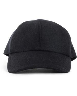 Destin Accessoires ,Zwart ,Wol Zwarte Wol Kasjmier Baseballpet