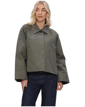 Envii Jassen ,Groen ,Katoen Enseneca Short Jacket 6988 - Grijs