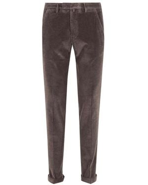 BRIGLIA Slim-Fit Trousers - Brown