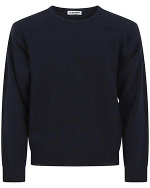Jil Sander Round-Neck Knitwear - Blu