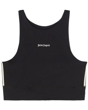 Palm Angels Sleeveless Tops - Black