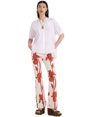 La DoubleJ Wide Trousers - Rosso