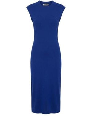 Jil Sander Kleedjes ,Blauw ,Maxi Kleedjes