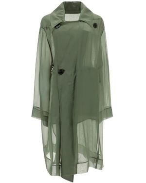 Rick Owens Trench Coats - Green