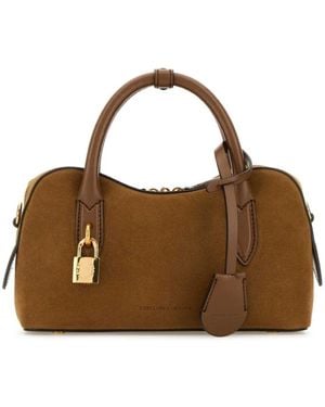 Stella McCartney Kamel Wildleder Handtasche - Braun
