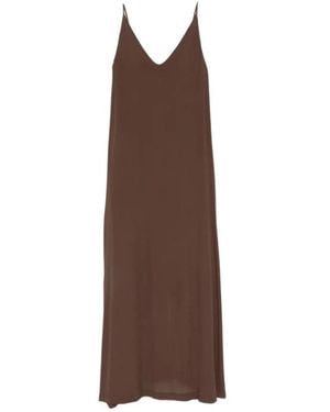Nude Midi Dresses - Brown