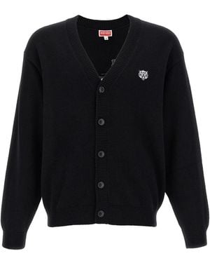 KENZO Happy Tiger Cardigan - Schwarz