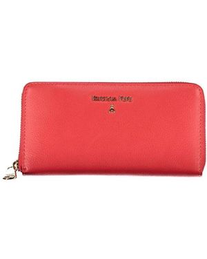Patrizia Pepe Rosa reißverschlussbrieftasche mit mehreren fächern - Rot