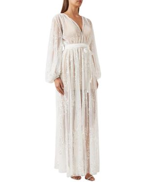 Bronx and Banco Amber Maxi Jurk - Wit