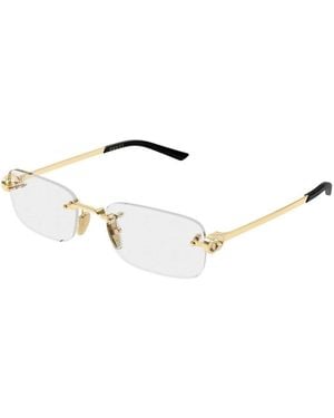 Gucci Rechthoekig Optisch Montuur - Metallic