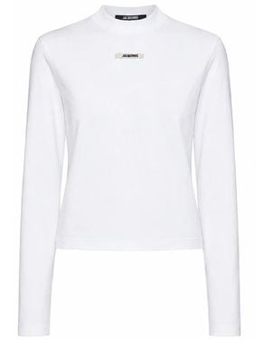 Jacquemus Long Sleeve T-Shirts - White