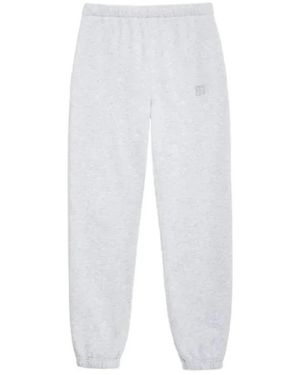 Anine Bing Broeken ,Grijs ,Katoen Stephen Jogger - Wit