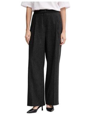 Barbour Broeken ,Zwart ,Wol Blakely Wijde Broek