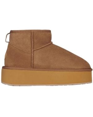 EMU Schoenen ,Bruin ,Wol Stinger Micro Flatform