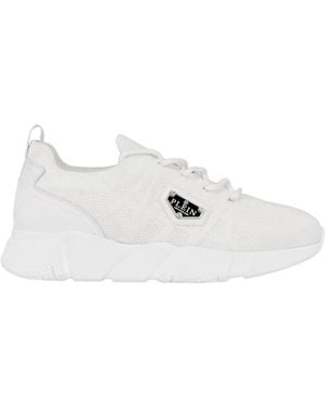 Philipp Plein Runner Sock Triangle Placca - Weiß