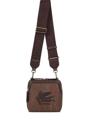 Etro Tassen ,Bruin ,Katoen Crossbody Bag
