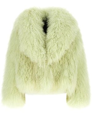 Blancha Jassen ,Groen ,Mongolia Shearling Jas