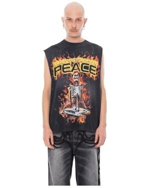 HELLSTAR Sleeveless Tops - Nero