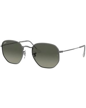 Ray-Ban Hexagonale Zonnebril Premium Kwaliteit Service - Grijs