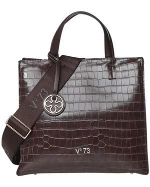 V73 Tote Bags - Marrone