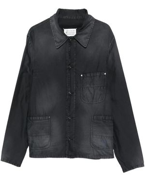 Maison Margiela Jassen ,Zwart ,Katoen Kaban Jacket