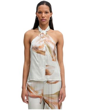 Isabelle Blanche Sleeveless Tops - Blanco