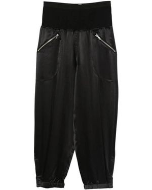 Co. Cropped Trousers - Black