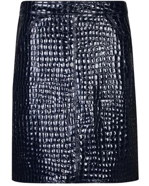 Tom Ford Croc Print Rok - Blauw