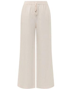 BOSS Wide Trousers - Natural