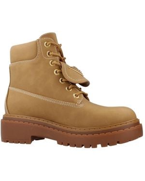 Guess Lace-Up Boots - Marrón