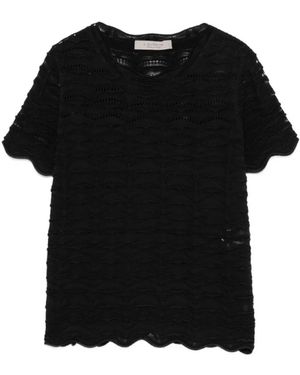 D.exterior Round-Neck Knitwear - Black