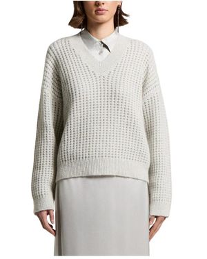 Peserico V-Neck Knitwear - Gris