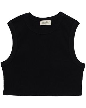 GUAJA. Sleeveless Tops - Nero