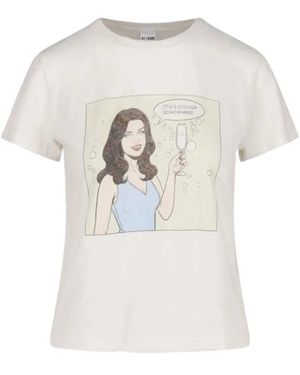 RE/DONE Klassisches T-Shirt - Weiß