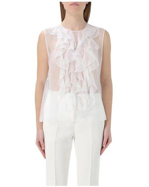 Alberta Ferretti Sleeveless Tops - White