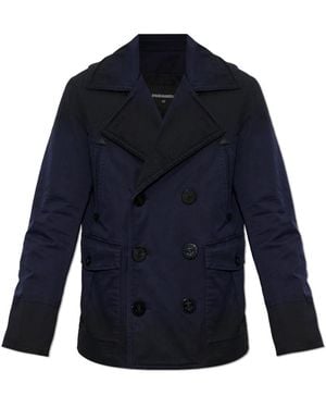 DSquared² Double-Breasted Coats - Blue