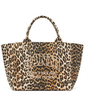Ganni Shopping Bags - Metallic
