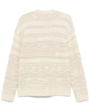 Laneus Round-Neck Knitwear - Natural